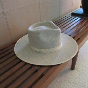 Lack Of Color Cream Wide-Brim Hat